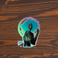 Cyber Goddess Sticker 5in