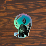Cyber Goddess Sticker 5in