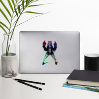 Rebecca Holographic sticker 5in